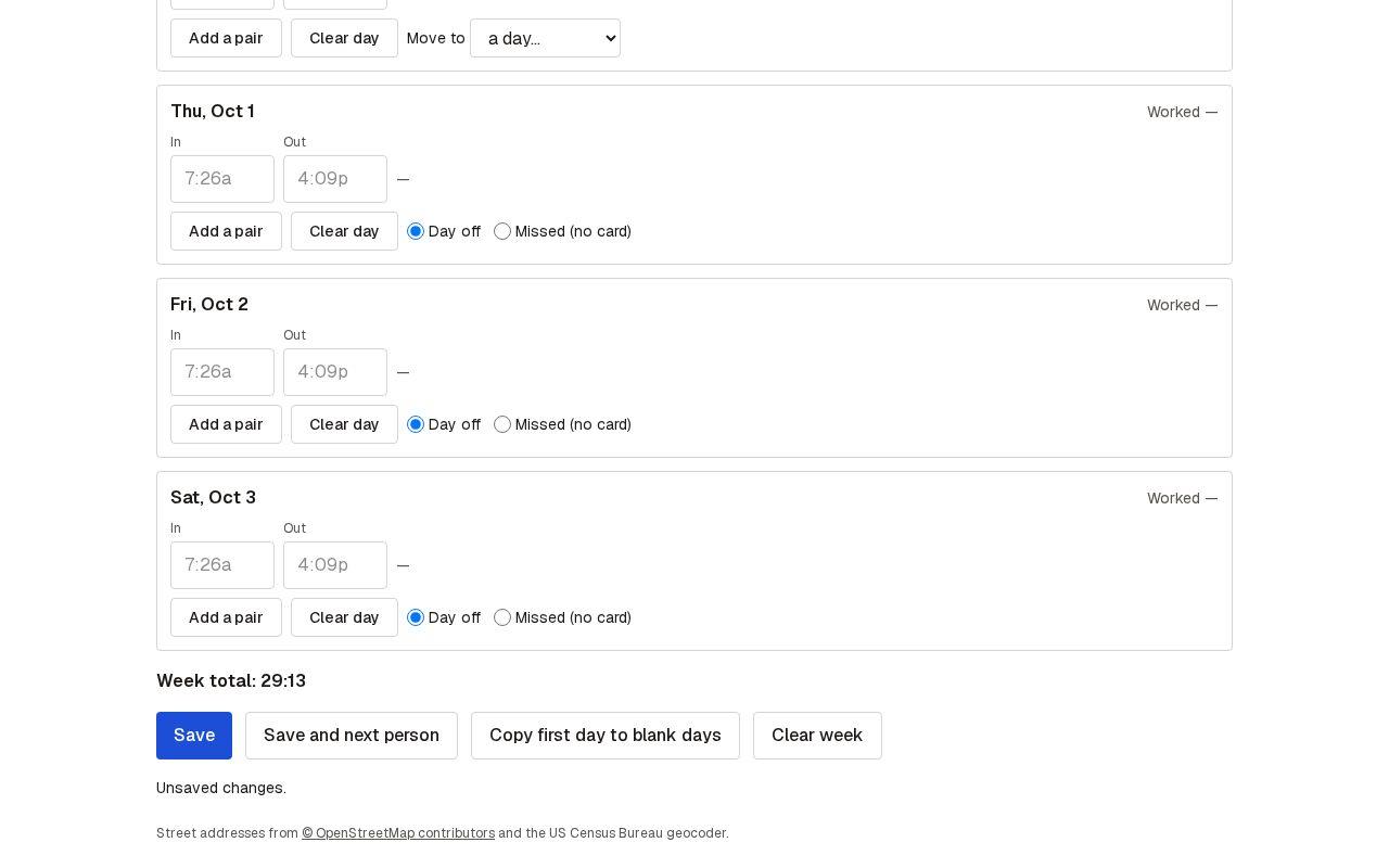 Screen for step 3: Save, or save and go to the next person