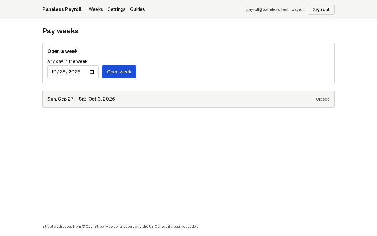 Screen for step 4: It shows as closed